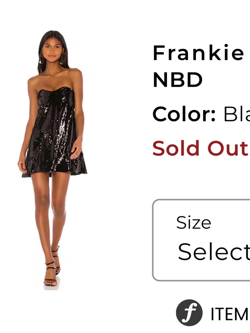 NBD Frankie Sequin Mini Dress
